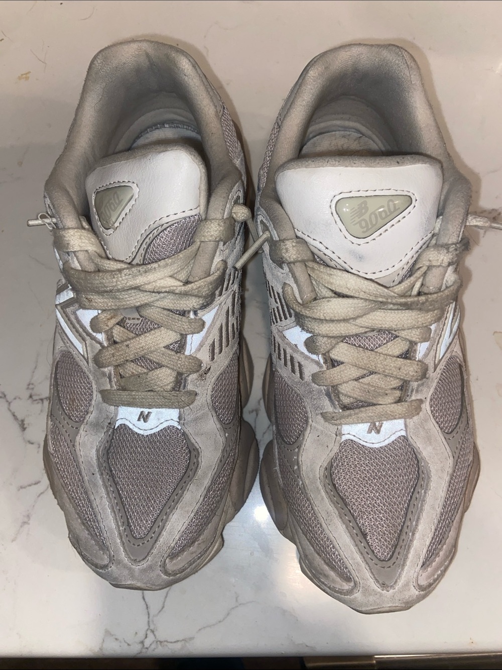 New Balance Men’s Sneakers in Beige and White